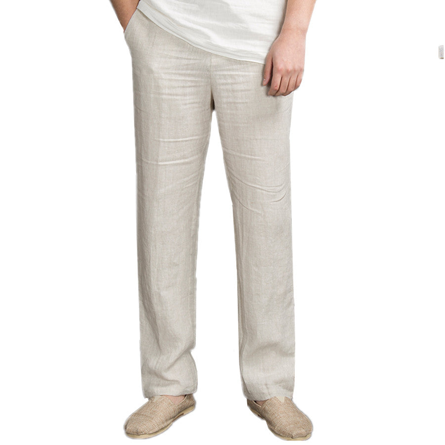 Summer Loose Breathable Drawstring Tatting Trousers Men Blazer - Tophatter Daily Deals