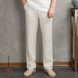 Summer Loose Breathable Drawstring Tatting Trousers Men Blazer - Tophatter Daily Deals