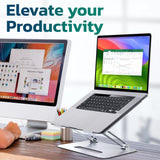Purely C50 Laptop Cooling Adjustable Stand with Fans Cooling Pad - Tophatter Daily Deals