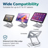 Purely SW60 Swivel Tablet Stand, Aluminum iPad Stand with 360Â° Rotating Base, Adjustable & Foldable Tablet Holder Tablet Holder - Tophatter Daily Deals