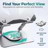 Purely SW60 Swivel Tablet Stand, Aluminum iPad Stand with 360Â° Rotating Base, Adjustable & Foldable Tablet Holder Tablet Holder - Tophatter Daily Deals