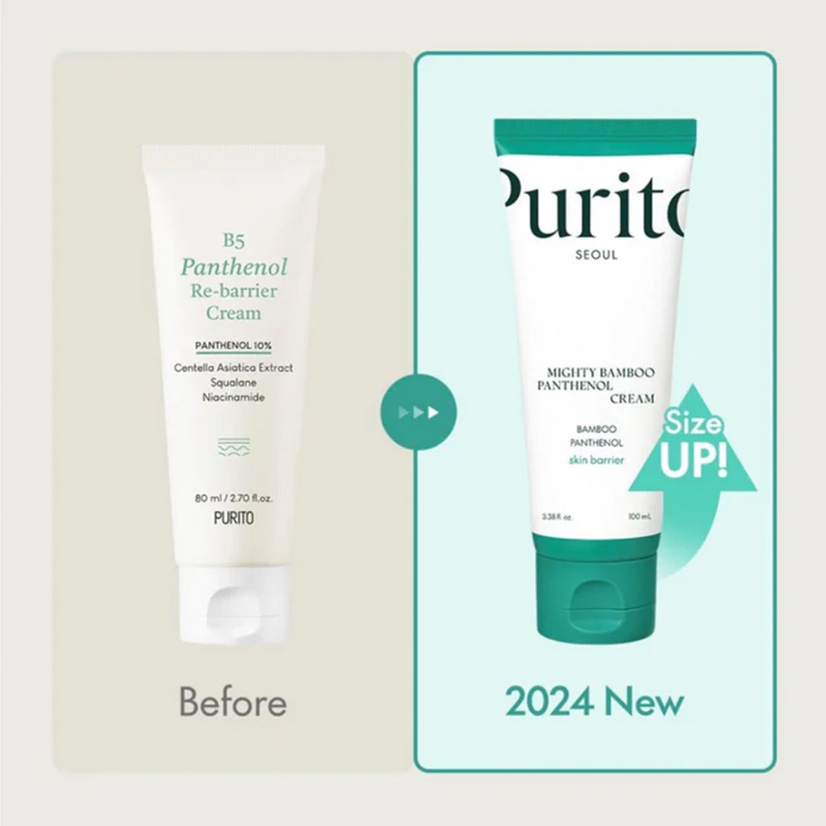 Purito Mighty Bamboo Panthenol Cream 100ml Tube - Tophatter Daily Deals