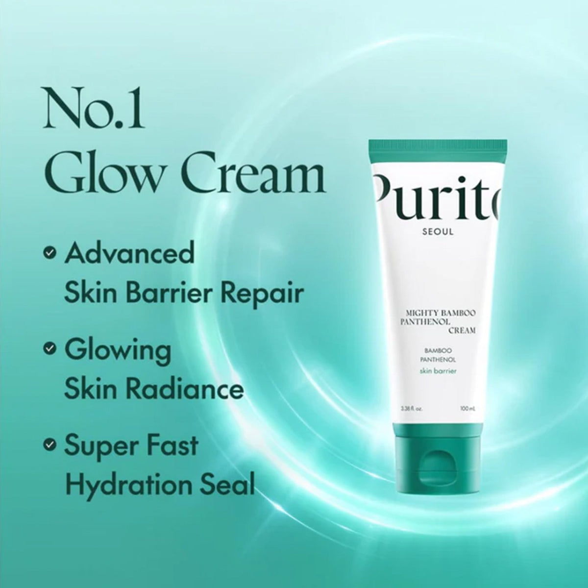 Purito Mighty Bamboo Panthenol Cream 100ml Tube - Tophatter Daily Deals