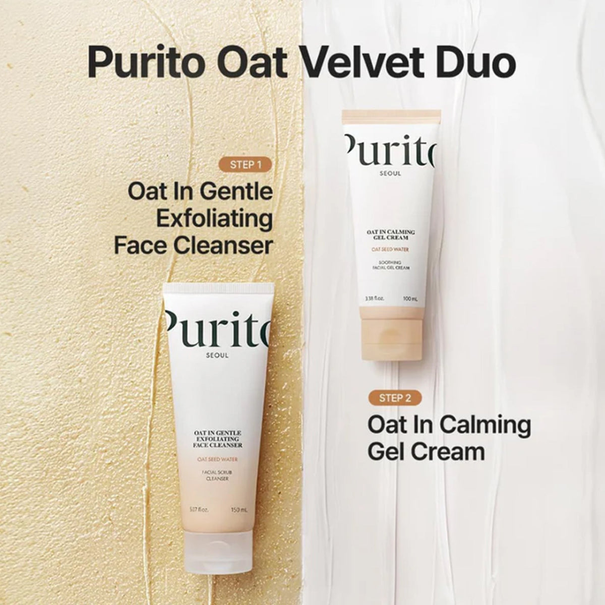 Purito Oat-in Calming Gel Cream 100ml Tube - Tophatter Daily Deals
