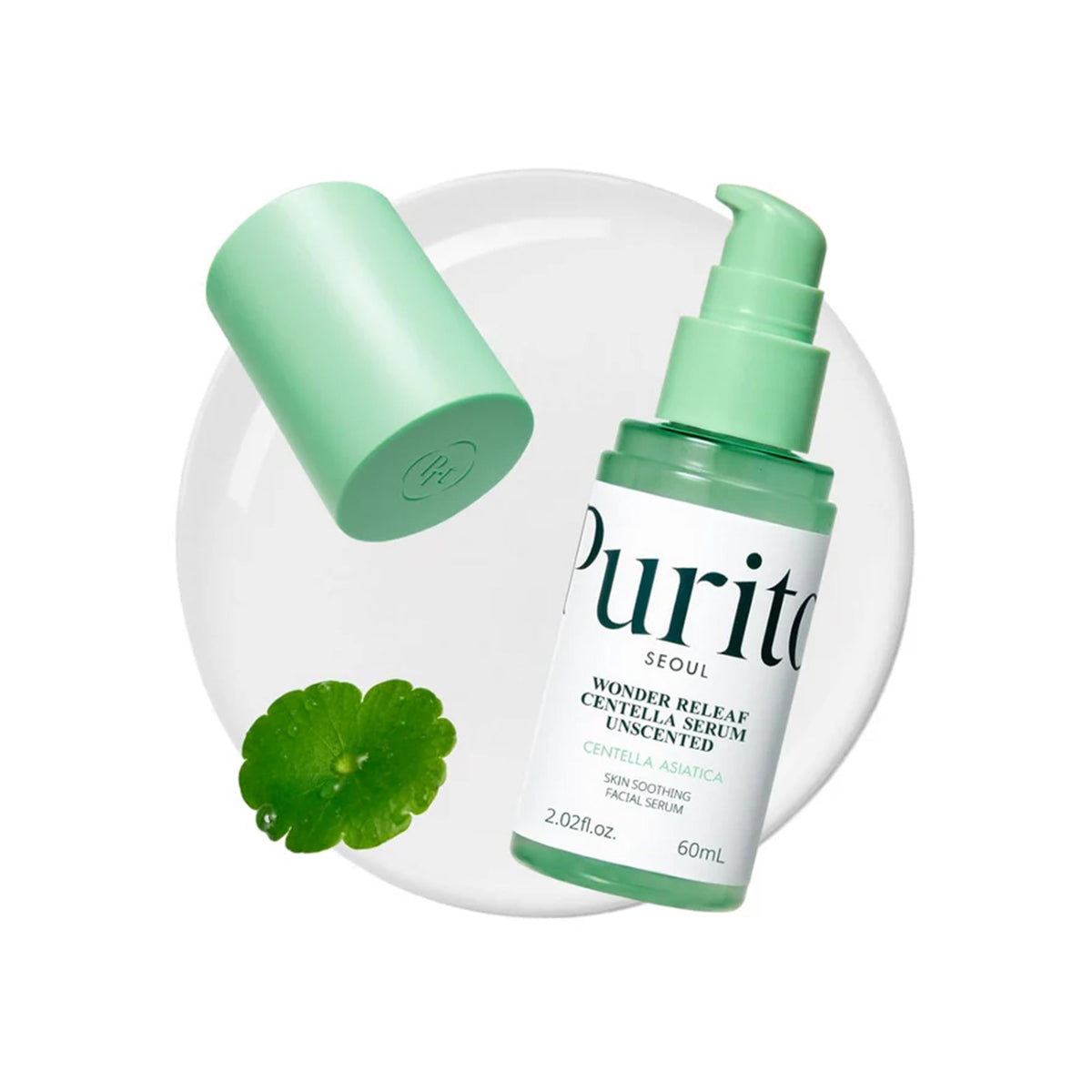Purito Wonder Relief Centella Unscented Serum 60ml Pump - Tophatter Daily Deals