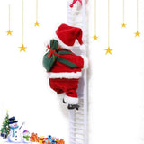 Puroregno Electric Climbing Ladder Rope Santa Claus Doll Seasonal Decor - Tophatter Daily Deals