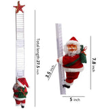 Puroregno Electric Climbing Ladder Rope Santa Claus Doll Seasonal Decor - Tophatter Daily Deals