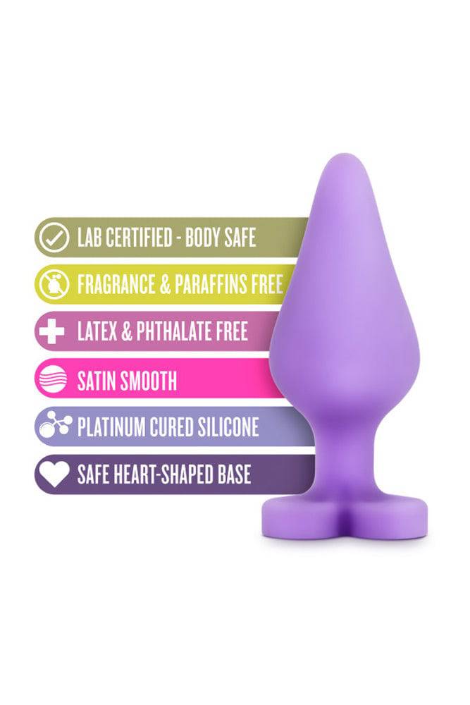 Blush Novelties - Play with Me - Naughty Candy Heart Butt Plug - Assorted Colors Sex Toy - Tophatter Daily Deals