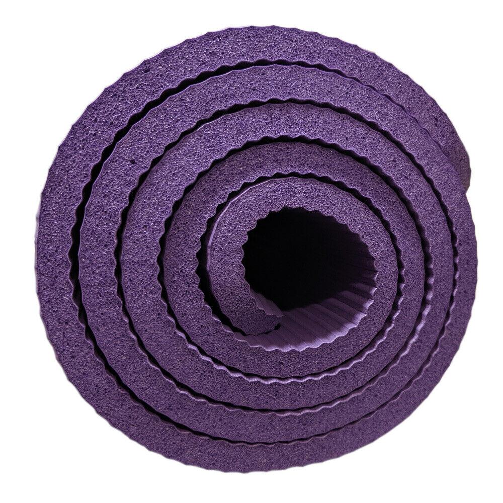 Thickest Yoga Mat - TPE Gymnastics Mat, Training Mat, Non-Slip Pilates Mat, Yoga Fitness Mat, Eco friendly Yoga mat for fitness Gym Yoga & Pilates Mats - Tophatter Daily Deals