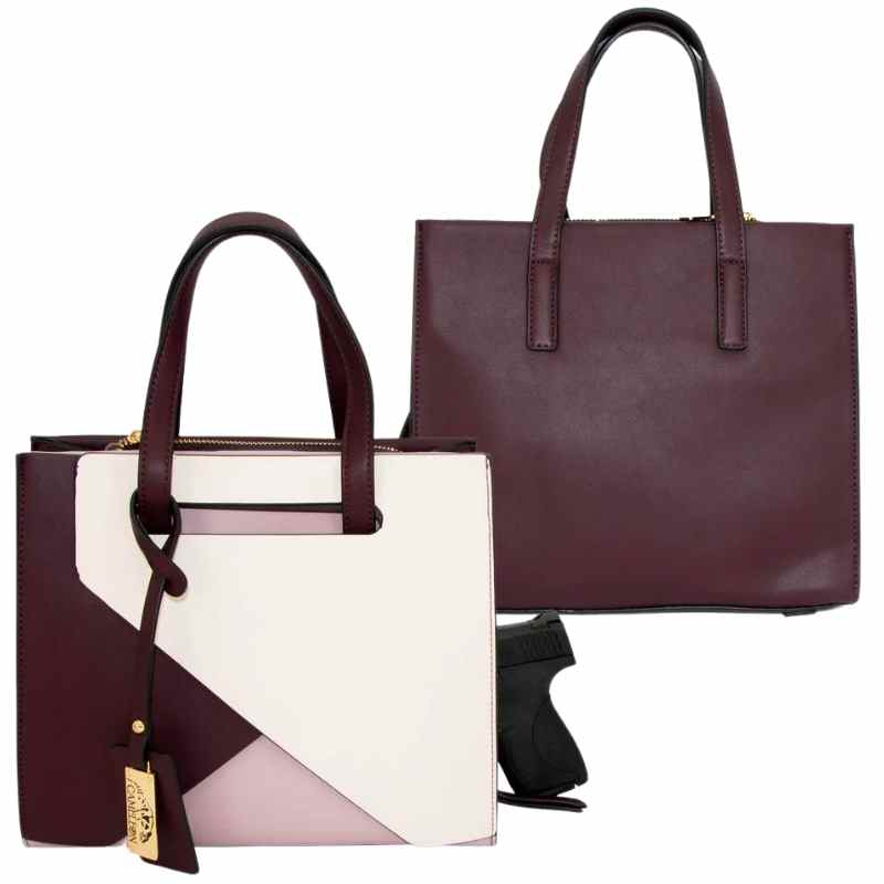 Cameleon® Mia Conceal Carry Handbag with Crossbody Strap Handgun Purses - Tophatter Daily Deals