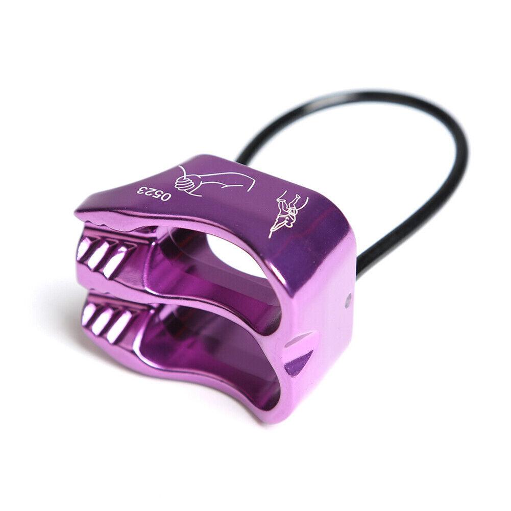 Descender for Climbing - Rappel ATC Belay Device Descender Outdoor Camping Rock Climbing Equipment Purple Outdoor Recreation - Tophatter Daily Deals