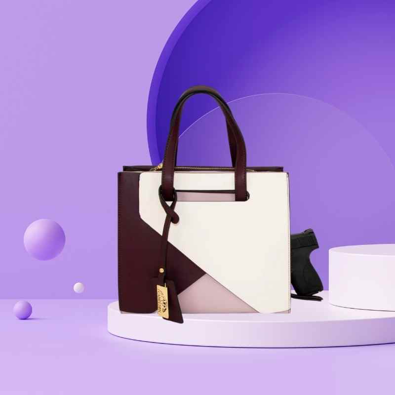 Cameleon® Mia Conceal Carry Handbag with Crossbody Strap Handgun Purses - Tophatter Daily Deals