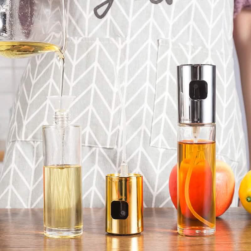 Push Type Olive Oil Spray Bottle Kitchen Tools & Gadgets - Tophatter Daily Deals