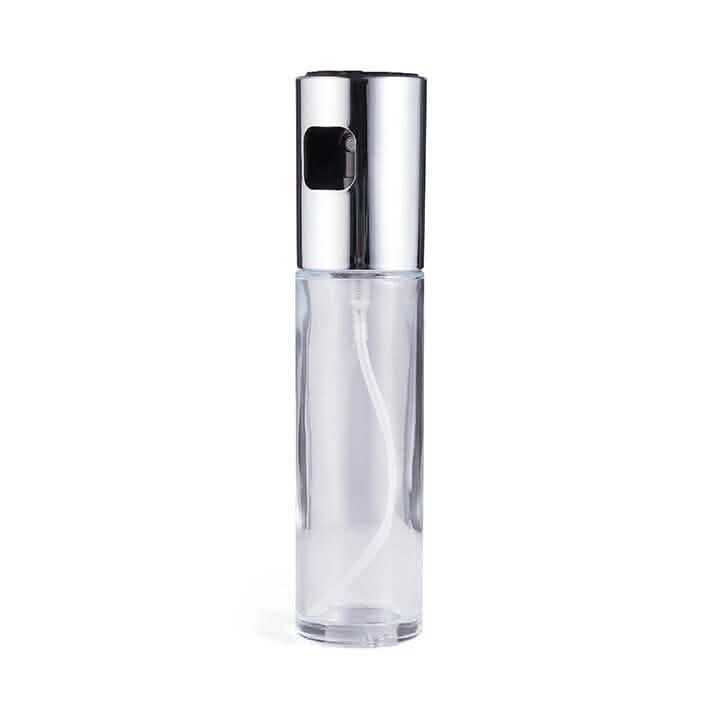 Push Type Olive Oil Spray Bottle Silver Kitchen Tools & Gadgets - Tophatter Daily Deals