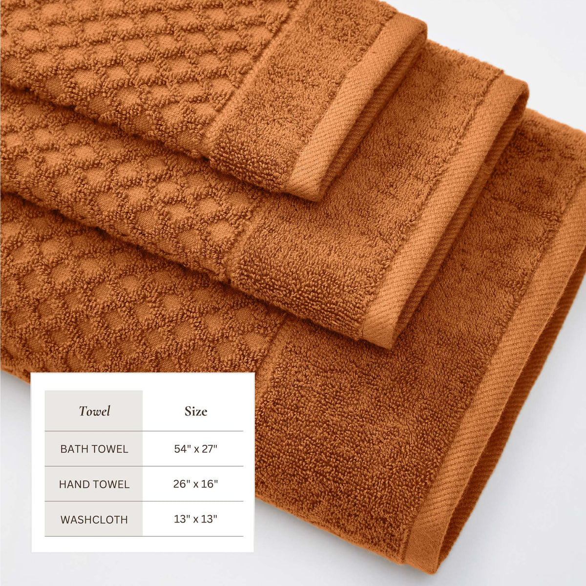 Cotton Diamond Waffle Weave Bath Towel Set - Grayson Collection Bath - Tophatter Daily Deals