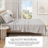100% Organic Cotton Jersey Knit Sheets Bedding - Tophatter Daily Deals