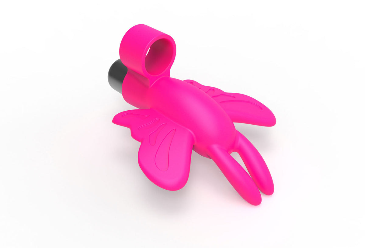 Flirt Finger Butterfly Silicone Vibrator for Clit Stimulation > Vibrators > Finger Vibrators - Tophatter Daily Deals