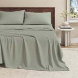 100% Organic Cotton Jersey Knit Sheets Olive Green Bedding - Tophatter Daily Deals