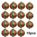 15-Pack: Giant Inflatable Christmas Ornament Balloons, Red and Green Christmas Decorations - Tophatter Daily Deals