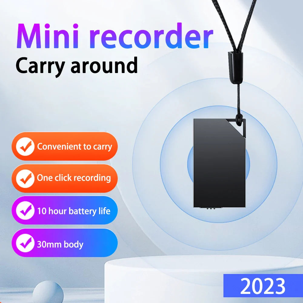 Ultra-Thin Mini Voice Recorder 8GB Digital Sound Activated recorder (10HRS) - Tophatter Daily Deals