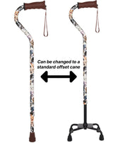 Dog Lovers: Supportive Quad Base Cane - Comfort Grip Dog Walking Canes - Tophatter Daily Deals