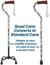 Cat Lovers: Supportive Designer Quad Base Cane - Comfort Grip Cat Walking Canes - Tophatter Daily Deals