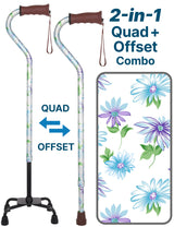 Heavenly Gardens: Supportive Quad Base Cane - Comfort Grip Quad Base Canes - Tophatter Daily Deals