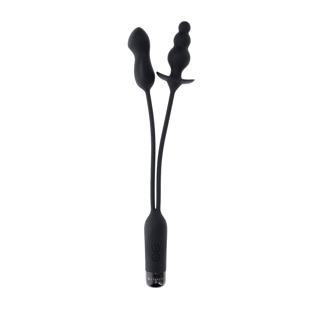 Gender X Double My Pleasure – Rechargeable Dual Motor Vibrator > Vibrators > Unconventional - Tophatter Daily Deals