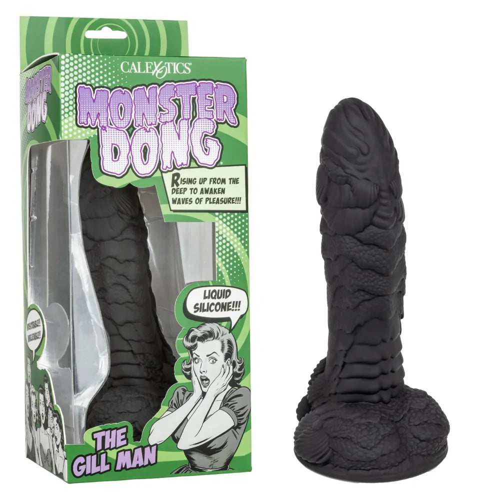 Monster Dong The Gill Man (Black) – Waterproof Realistic 7.2" Dildo > Dildos > Fantasy - Tophatter Daily Deals