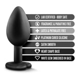 Temptasia Bling Plug Small Black > Anal Range > Jewel Butt Plugs - Tophatter Daily Deals