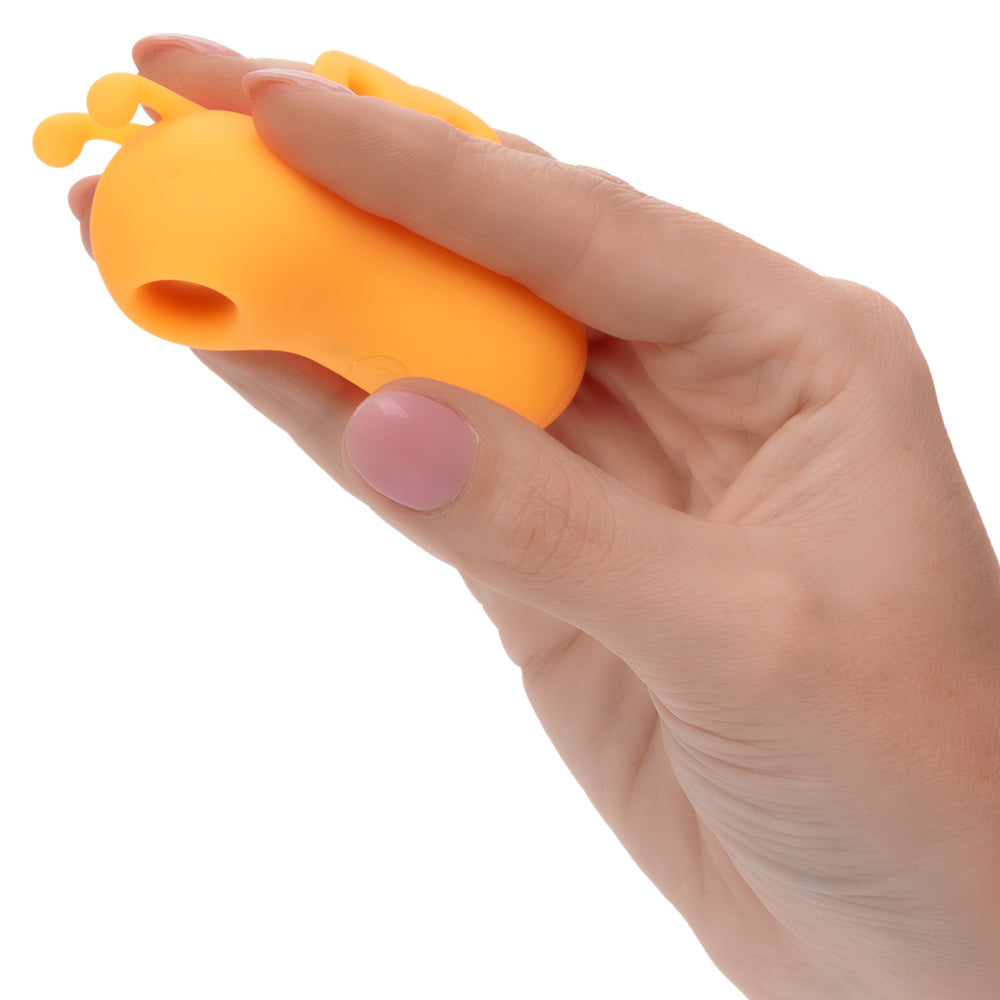 Neon Vibes The Buzzing Vibe Orange Silicone Finger Teaser with 10 Vibration Functions and Rechargeable > Vibrators > Finger Vibrators - Tophatter Daily Deals