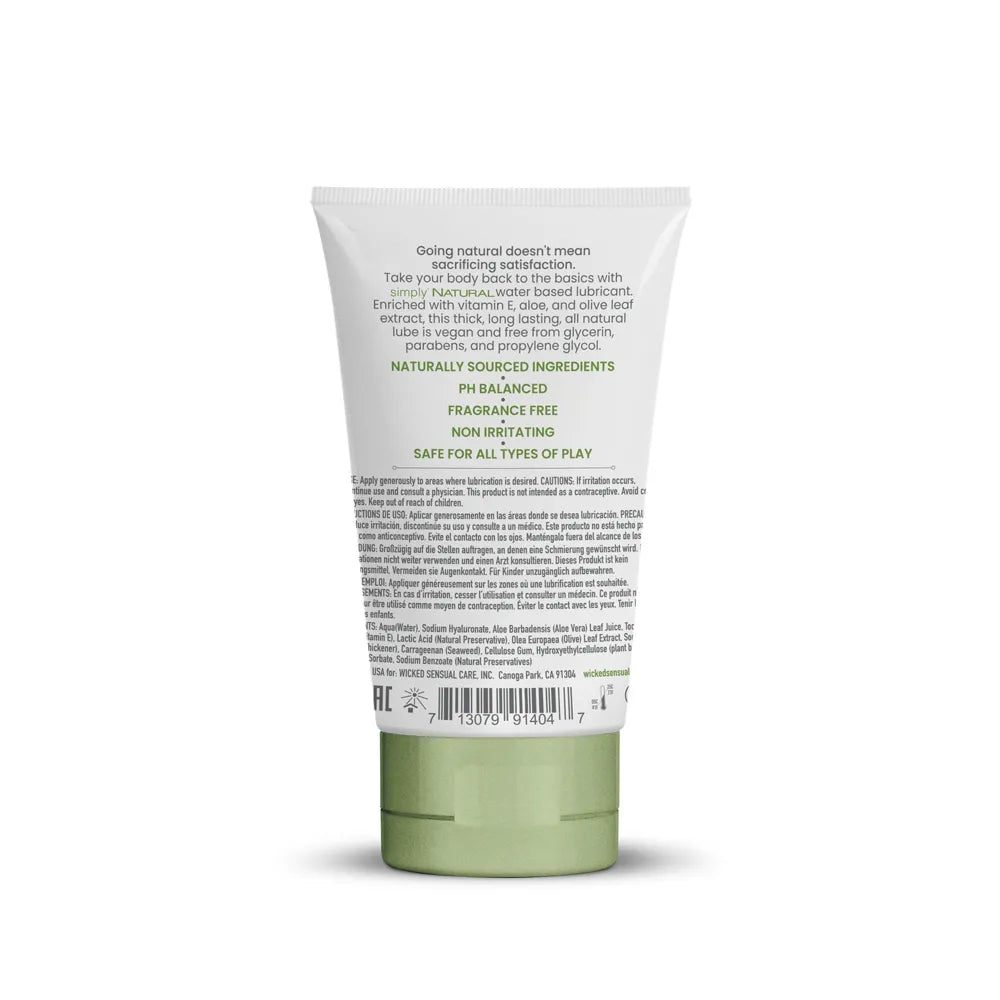 Wicked Simply Natural – All Natural Water-Based Lubricant > Lube > Water Based - Tophatter Daily Deals