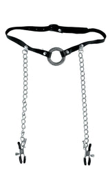 Fetish Fantasy Series O Ring Gag with Nipple Clamps Body Restraints > Bondage Gear > Restraints - Tophatter Daily Deals