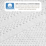 100% Cotton Checkered Jacquard Bath Towel Set - Giuliana Collection Bath - Tophatter Daily Deals
