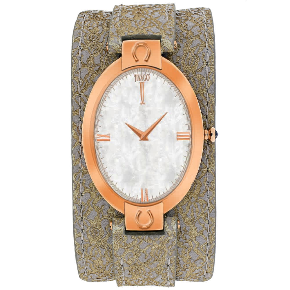 Jivago Women's Good luck // JV1832 White MOP Watches - Tophatter Daily Deals