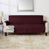 Medallion Solid Furniture Protector - Elenor Collection Sofa Wine Light Grey Furniture & Decor - Tophatter Daily Deals