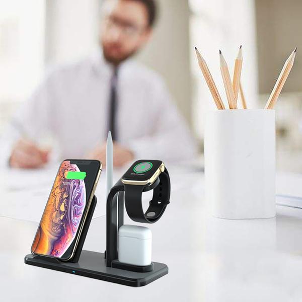 Qi 10W Fast Phone Wireless Charging Stand Charging Station - Tophatter Daily Deals