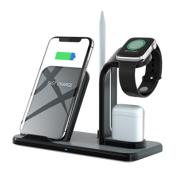 Qi 10W Fast Phone Wireless Charging Stand Charging Station - Tophatter Daily Deals