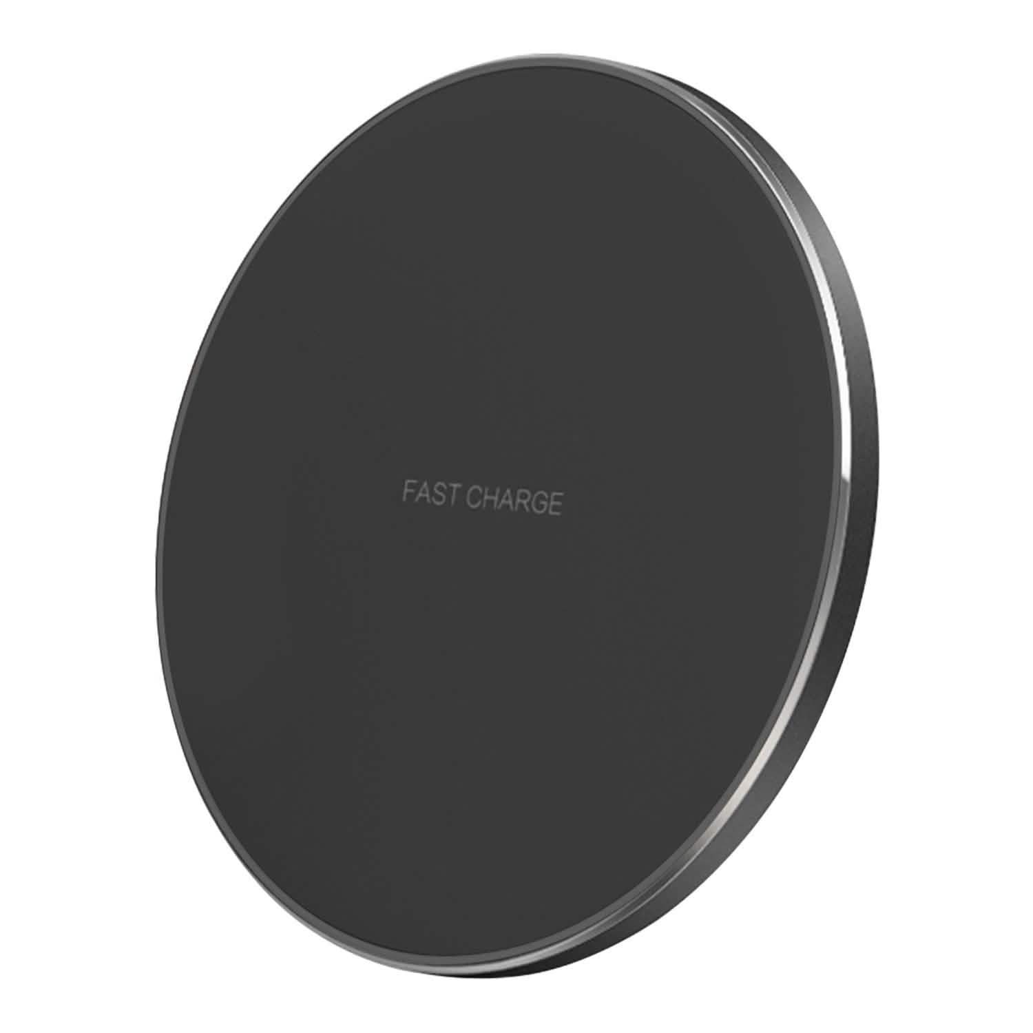 Qi Fast Wireless Charger 10W Charging Pads Black Mobile Accessories - Tophatter Daily Deals