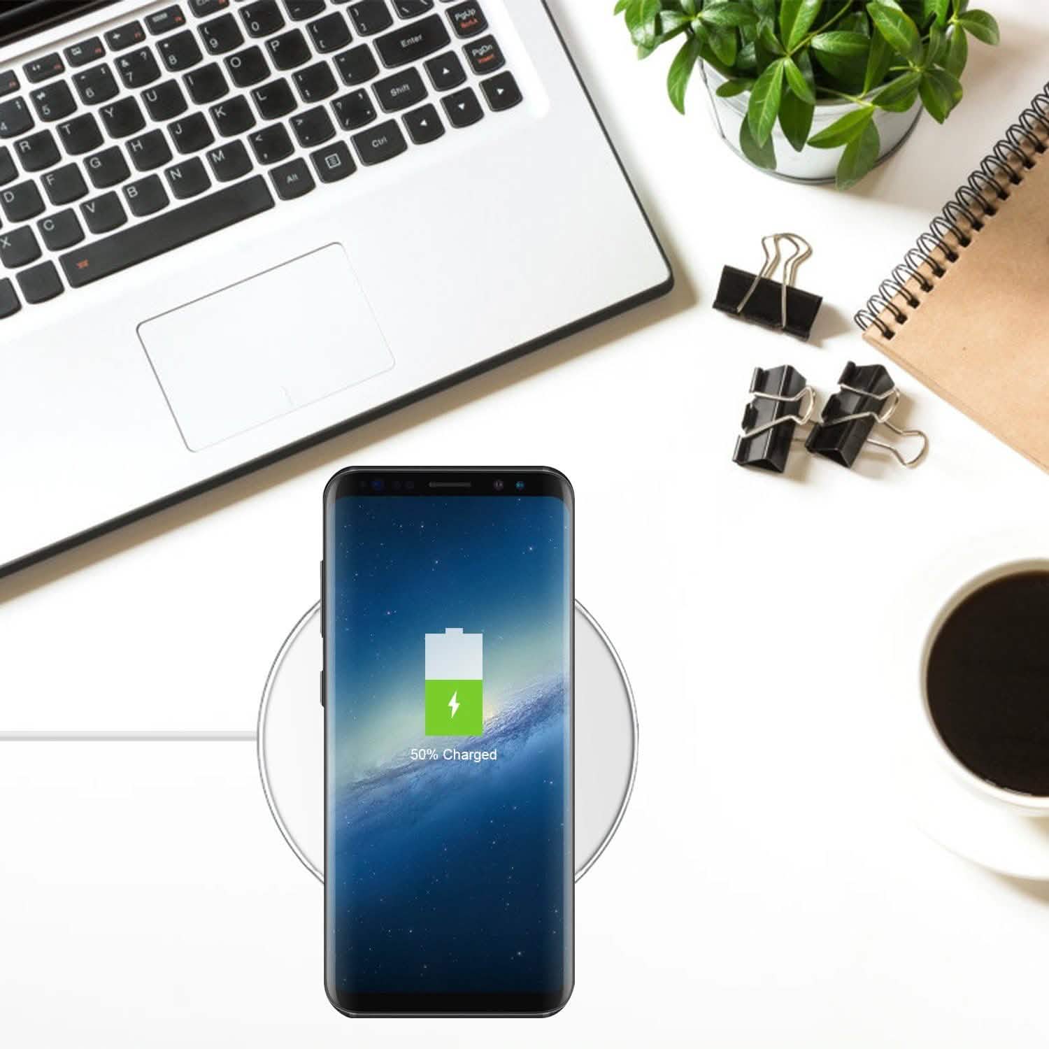 Qi Fast Wireless Charger 10W Charging Pads Mobile Accessories - Tophatter Daily Deals