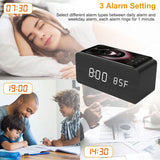 Qi Wireless Charger Digital Alarm Clock Household Appliances - Tophatter Daily Deals
