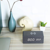 Qi Wireless Charger Digital Alarm Clock Household Appliances - Tophatter Daily Deals