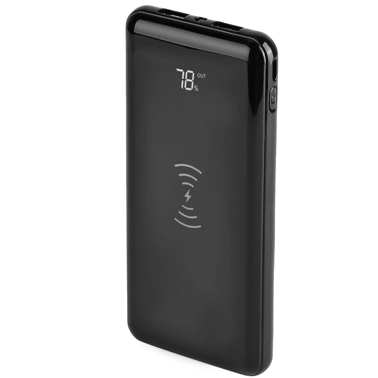 Qi Wireless Charging Station 10000mAh Power Bank Mobile Accessories - Tophatter Daily Deals