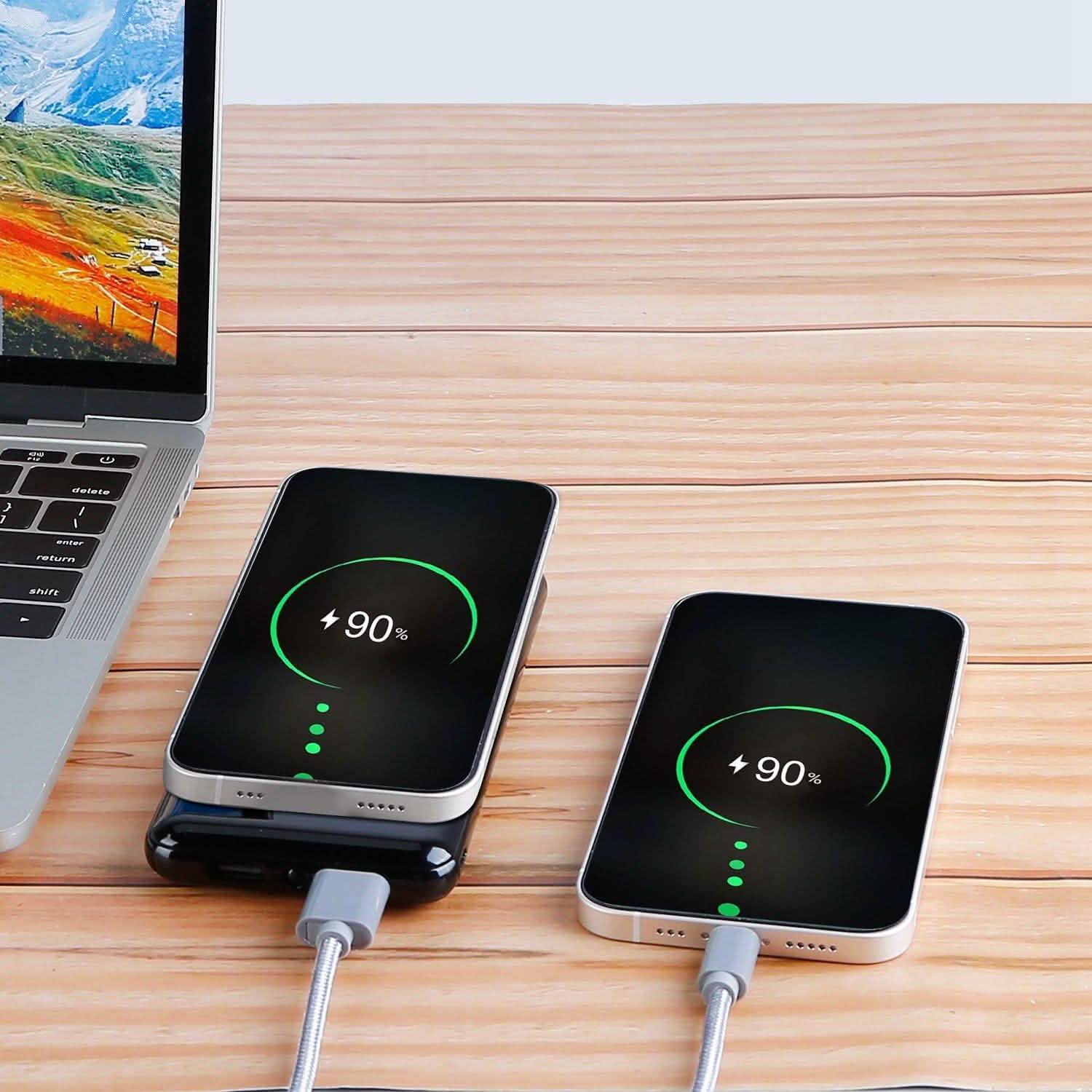 Qi Wireless Charging Station 10000mAh Power Bank Mobile Accessories - Tophatter Daily Deals
