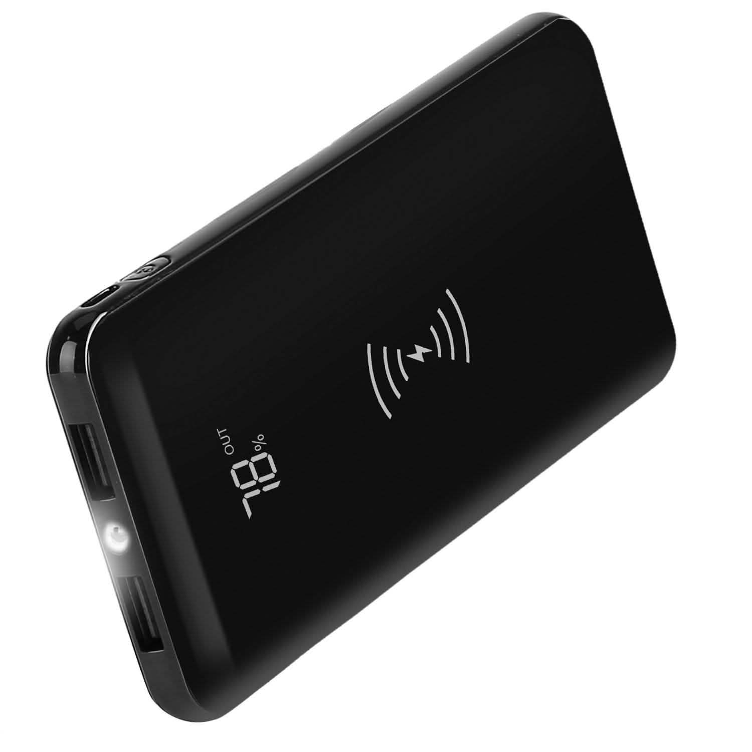 Qi Wireless Charging Station 10000mAh Power Bank Mobile Accessories - Tophatter Daily Deals