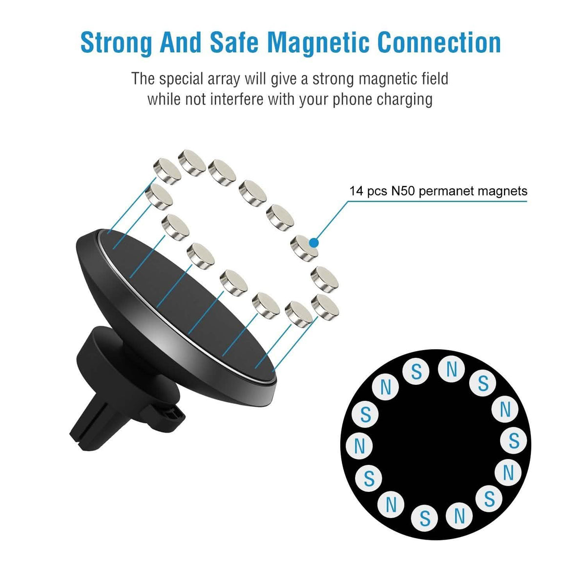 Qi Wireless Magnetic Car Charger Automotive - Tophatter Daily Deals