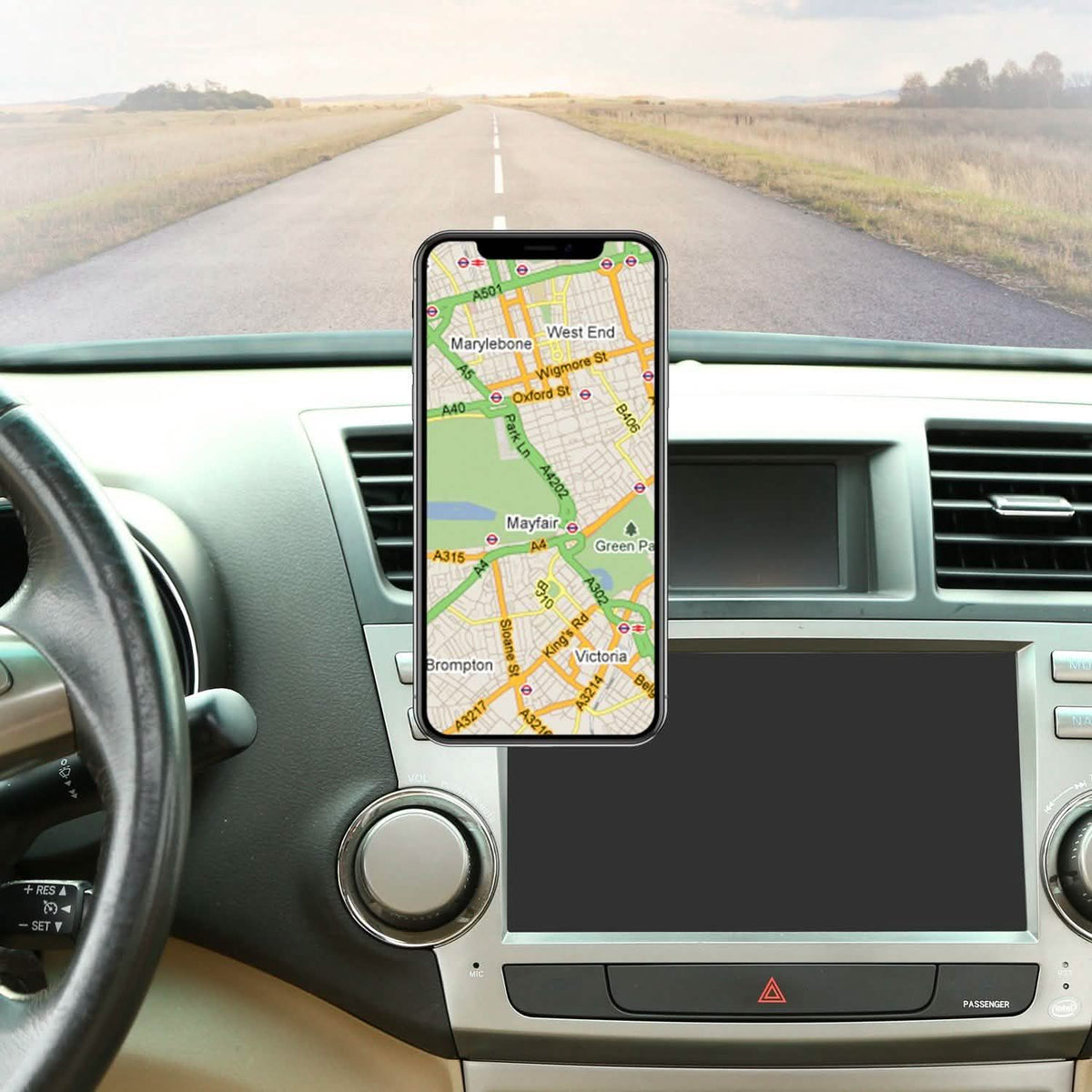 Qi Wireless Magnetic Car Charger Automotive - Tophatter Daily Deals