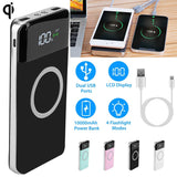 Qi Wireless Station 10000mAh Powerbank with 4 Modes Flashlight Mobile Accessories - Tophatter Daily Deals
