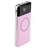 Qi Wireless Station 10000mAh Powerbank with 4 Modes Flashlight Pink Mobile Accessories - Tophatter Daily Deals