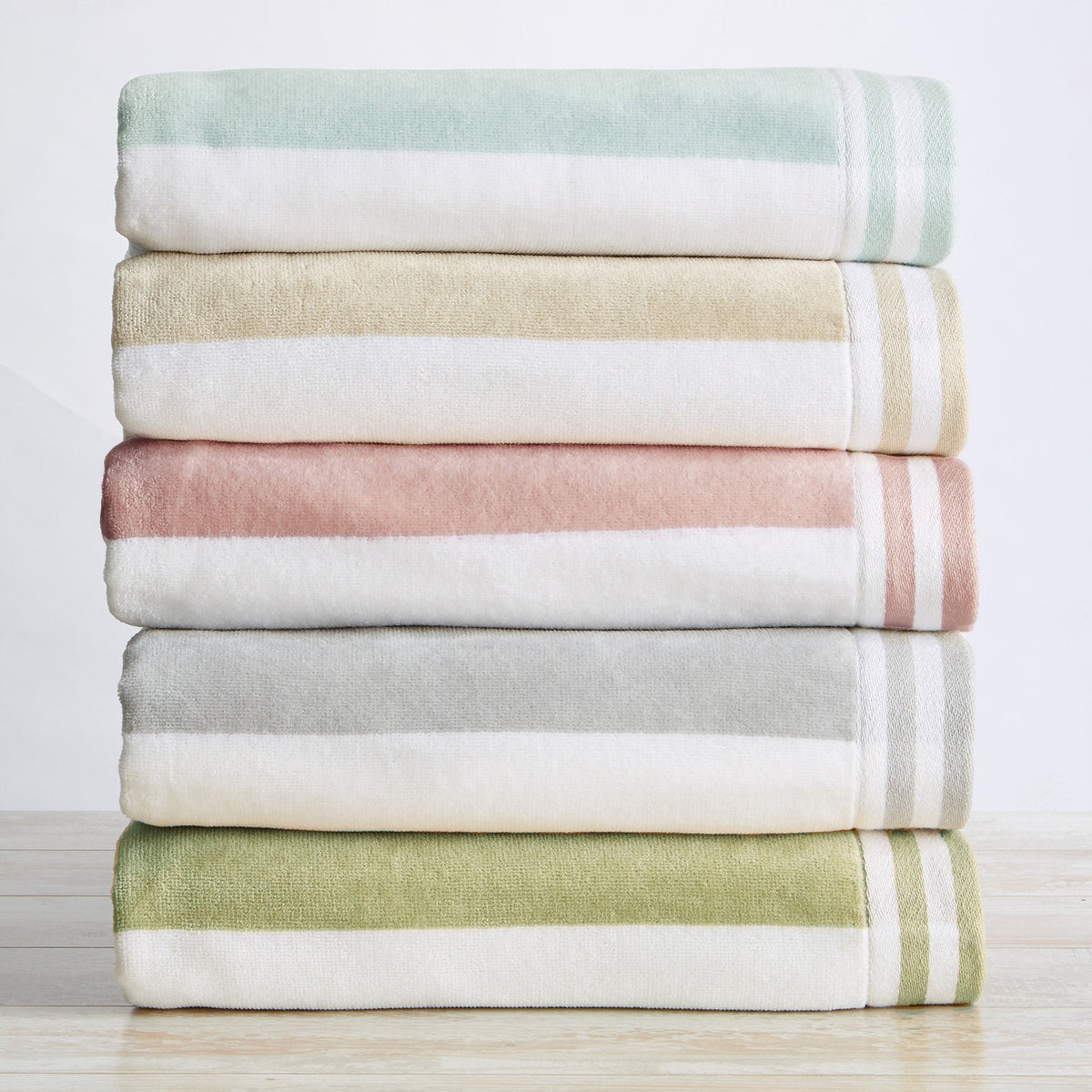 Striped Cabana Beach Towel - Edgartown Collection Bath - Tophatter Daily Deals
